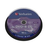 Verbatim DVD+R 8x DL 8,5GB cake 10 ks