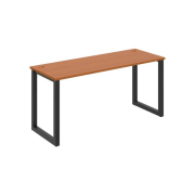 Pracovný stôl UNI O, 160x75,5x60 cm, čerešňa/čierna