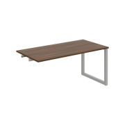 Rokovací stôl UNI O, k pozdĺ. reťazeniu, 160x75,5x80 cm, orech/sivá