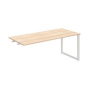 Rokovací stôl UNI O, k pozdĺ. reťazeniu, 180x75,5x80 cm, agát/biela