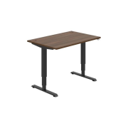 Pracovný stôl RUN, ZO, 3S, 120x64,5-130,5x80 cm, orech/čierna