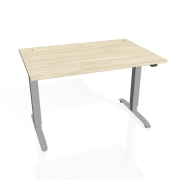 Pracovný stôl Motion, ZO, 2S, 160x70,5-120,5x80 cm, agát/sivá