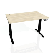 Pracovný stôl Motion, PO, 2S, 160x70,5-120,5x80 cm, agát/čierna