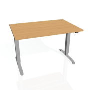 Pracovný stôl Motion, ZO, 2S, 180x70,5-120,5x80 cm, buk/sivá