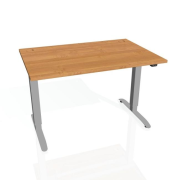 Pracovný stôl Motion, ZO, 2S, 180x70,5-120,5x80 cm, jelša/sivá