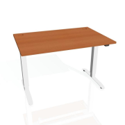 Pracovný stôl Motion, ZO, 2S, 180x70,5-120,5x80 cm, čerešňa/biela