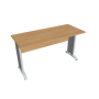 Pracovný stôl Cross, 140x75,5x60 cm, dub/kov