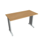 Pracovný stôl Flex, 120x75,5x60 cm, dub/kov