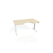 Pracovný stôl Motion Ergo, ZO, 2S, 120x70,5-120,5x90 cm, agát/biela