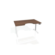Pracovný stôl Motion Ergo, PO, 2S, 120x70,5-120,5x90 cm, orech/biela