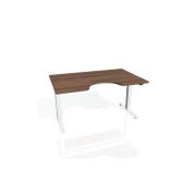 Pracovný stôl Motion Ergo, ZO, 2S, 140x70,5-120,5x90 cm, orech/biela