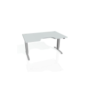 Pracovný stôl Motion Ergo, ZO, 3S, 140x61-128,x90 cm, sivá/sivá