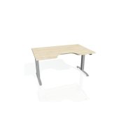 Pracovný stôl Motion Ergo, ZO, 2S, 160x70,5-120,5x90 cm, agát/sivá