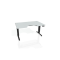 Pracovný stôl Motion Ergo, PO, 3S, 160x61-128x90 cm, sivá/čierna