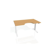 Pracovný stôl Motion Ergo, ZO, 2S, 180x70,5-120,5x90 cm, buk/biela