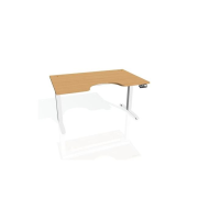 Pracovný stôl Motion Ergo, PO, 2S, 180x70,5-120,5x90 cm, buk/biela