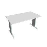 Rokovací stôl Flex, 140x75,5x80 cm, biely/kov