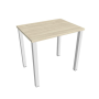 Pracovný stôl Uni, 80x75,5x60 cm, agát/biela