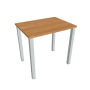 Pracovný stôl Uni, 80x75,5x60 cm, jelša/sivá