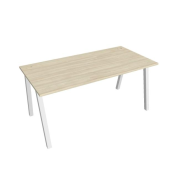 Pracovný stôl UNI A, 160x75,5x80 cm, agát/biela
