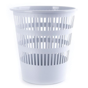 Kôš plastový rebrovaný 12l sivý