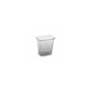 Miska plastová hranatá priehľadná 500 ml (100 ks)