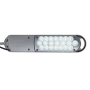 Lampa stolná LED MAUL Atlantic so svorkou strieborná