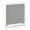 Policová skriňa ALFA ROOT, žalúziové dvere RAL9010, 2 police, 100x45x121,5cm, biela