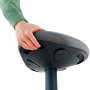 Ergonomická balančná stolička Leitz Ergo na sedenie, zamatová šedá