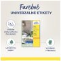 Etikety farebné 70x37mm Avery A4 100 hárkov modré