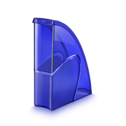 Stojan na časopisy Cep Happy transparentný modrý
