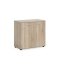 Policová skriňa BASIC, so zámkom, 80x40x76,5cm, dub Sonoma