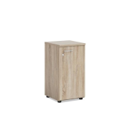 Policová skriňa BASIC, pravé dvere so zámkom, 40x40x76,5cm, dub Sonoma