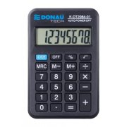 Kalkulačka DONAU TECH K-DT2084 vrecková čierna