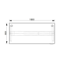 Pracovný stôl RUN, PO, 3S, 180x64,5-130,5x80 cm, orech/čierna