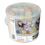 Krieda na chodník GIMBOO XXL v plastovom vedre, mix farieb, 20 ks