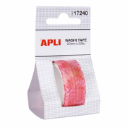 Dekoračná lepiaca páska Washi - kvety perforované 20 mm x 2 m