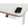 Stôl na sedenie/státie elektrický Leitz Ergo s kompaktnou doskou, 140x80cm biely