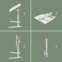 Výškovo nastaviteľný skladací ergonomický stôl Leitz Ergo