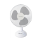 Stolný ventilátor EHF003WE Ø 30cm, biely/sivý